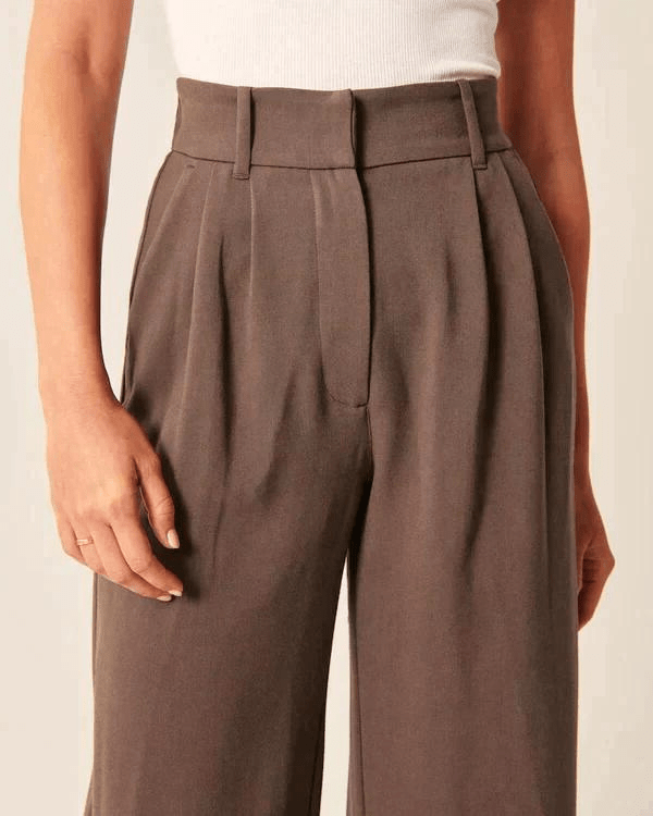 Selina - Dames Broek - Dames Flared Uitlopende Broek - Hoge Taille & Comfortabele Stretch - Sorata