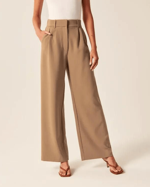 Selina - Dames Broek - Dames Flared Uitlopende Broek - Hoge Taille & Comfortabele Stretch - Sorata