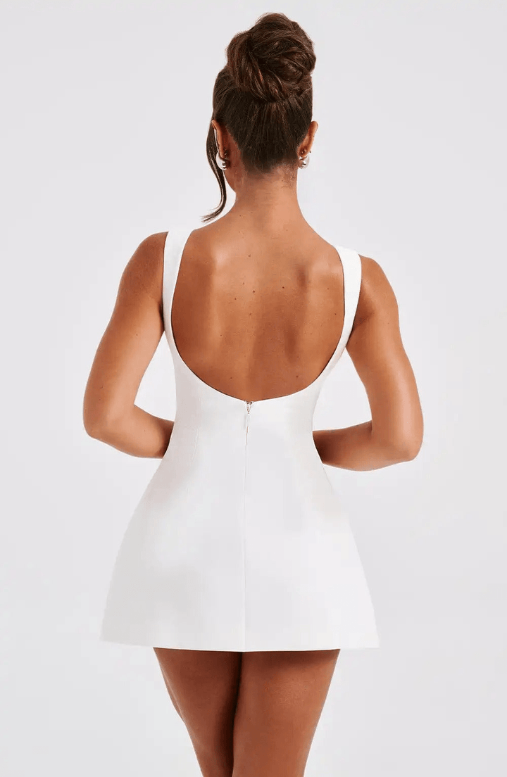 Seline | Dames Mini - Jurk | Mouwloze En Rugloze Ontwerp - Sorata