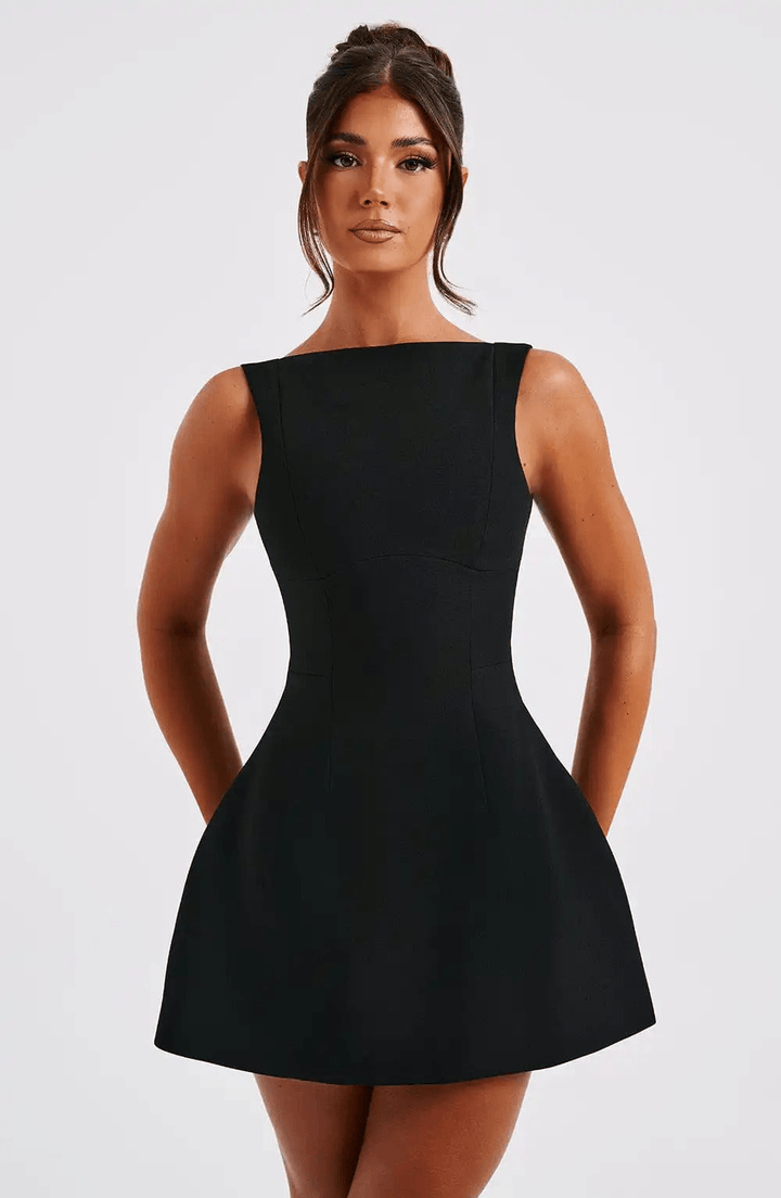 Seline | Dames Mini - Jurk | Mouwloze En Rugloze Ontwerp - Sorata