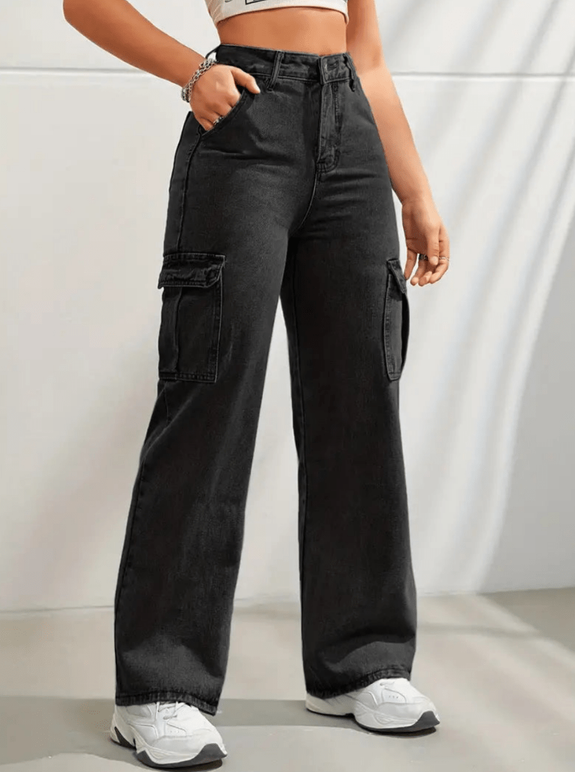 Serena | Dames Baggy Cargo Broek | Trendy Design & Comfortabel - Sorata