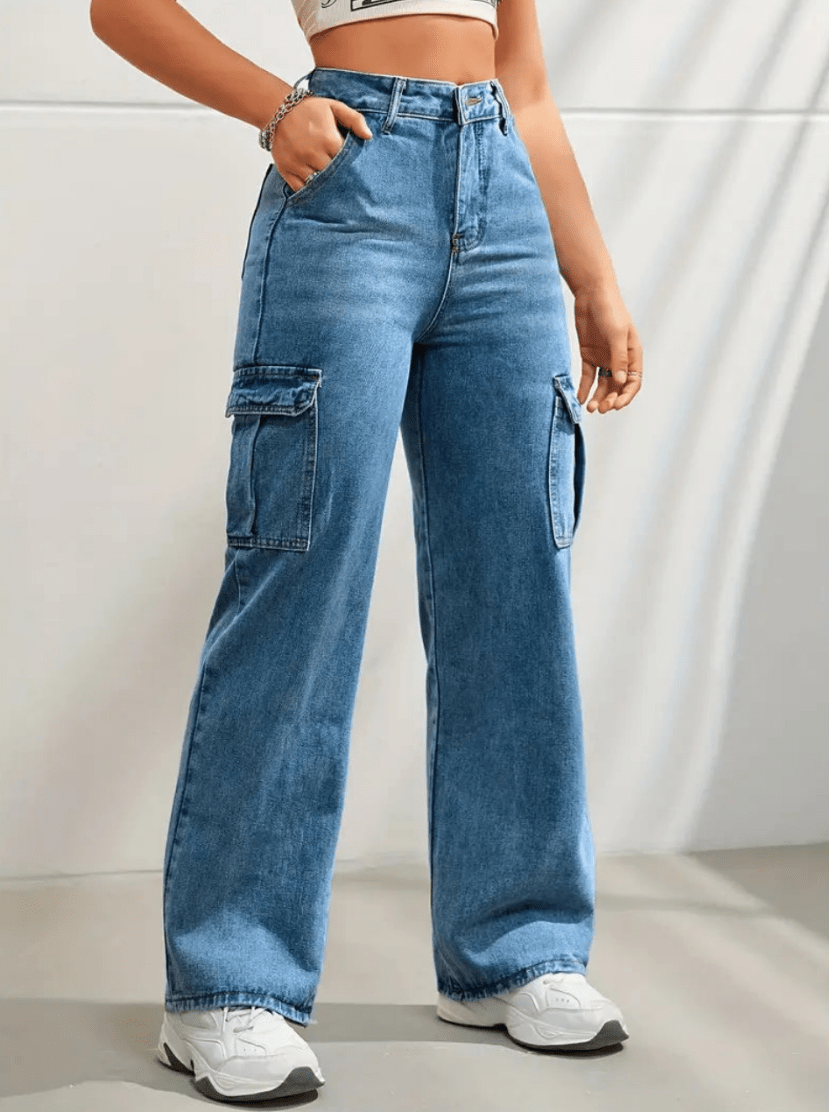Serena | Dames Baggy Cargo Broek | Trendy Design & Comfortabel - Sorata