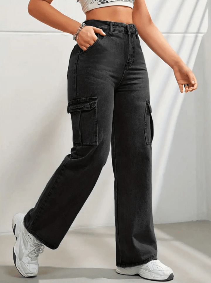 Serena | Dames Baggy Cargo Broek | Trendy Design & Comfortabel - Sorata