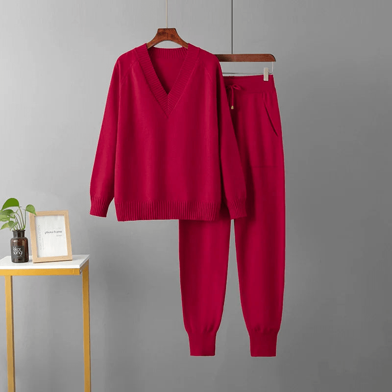Siera | Luxe Casual Dames Set | Stijlvolle Trui | Comfortabele Broek - Sorata