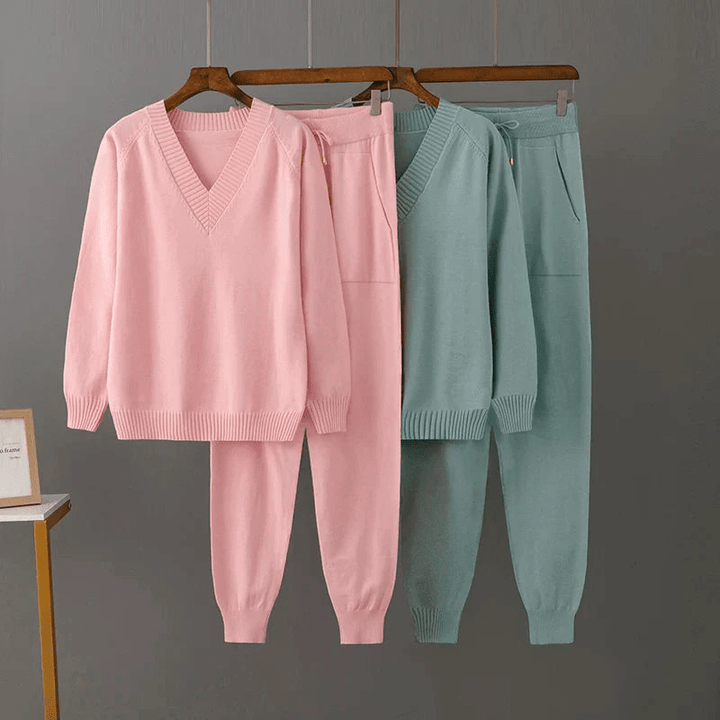 Siera | Luxe Casual Dames Set | Stijlvolle Trui | Comfortabele Broek - Sorata
