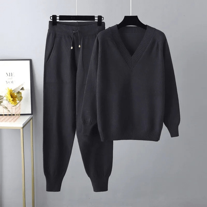 Siera | Luxe Casual Dames Set | Stijlvolle Trui | Comfortabele Broek - Sorata