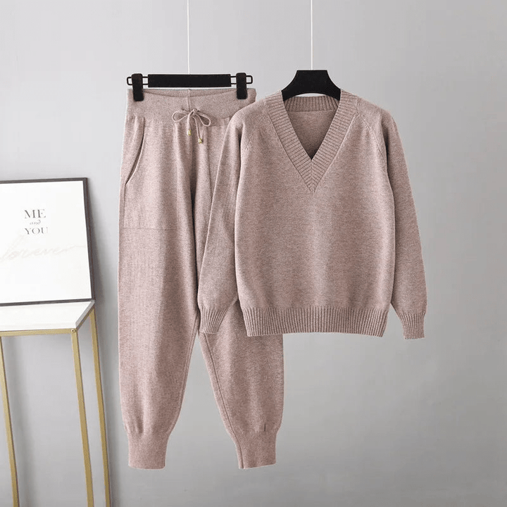Siera | Luxe Casual Dames Set | Stijlvolle Trui | Comfortabele Broek - Sorata
