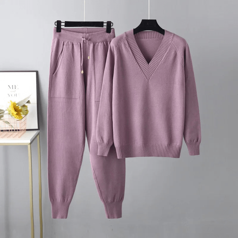 Siera | Luxe Casual Dames Set | Stijlvolle Trui | Comfortabele Broek - Sorata