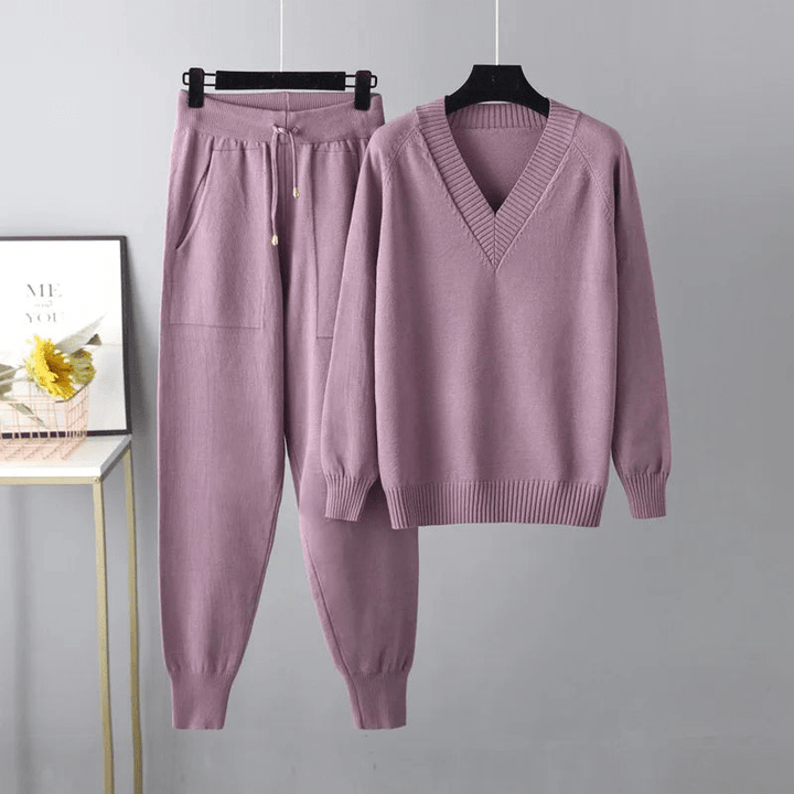 Siera | Luxe Casual Dames Set | Stijlvolle Trui | Comfortabele Broek - Sorata