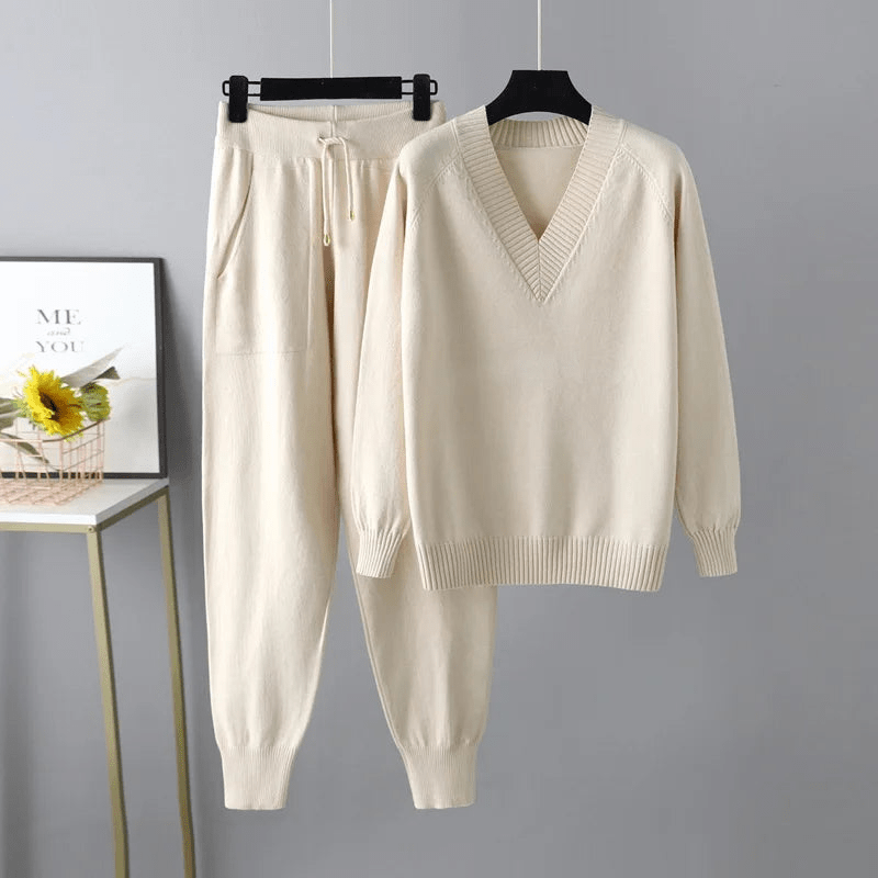 Siera | Luxe Casual Dames Set | Stijlvolle Trui | Comfortabele Broek - Sorata