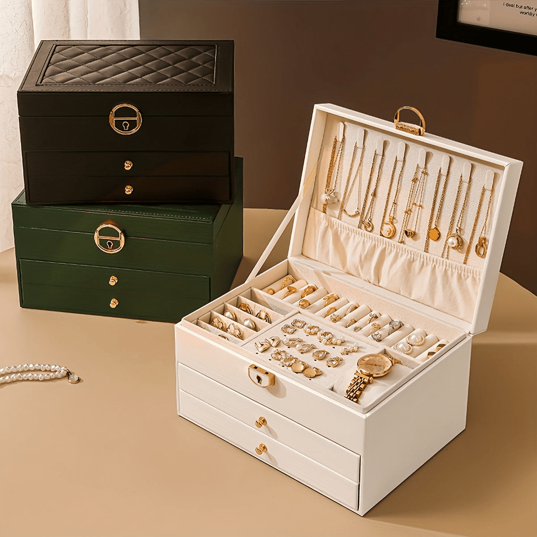 Sieraden Organizer Box | Luxe Opbergdoos voor Kettingen, Ringen en Armbanden - Sorata