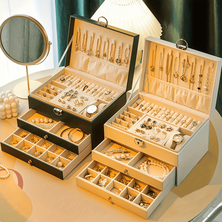 Sieraden Organizer Box | Luxe Opbergdoos voor Kettingen, Ringen en Armbanden - Sorata