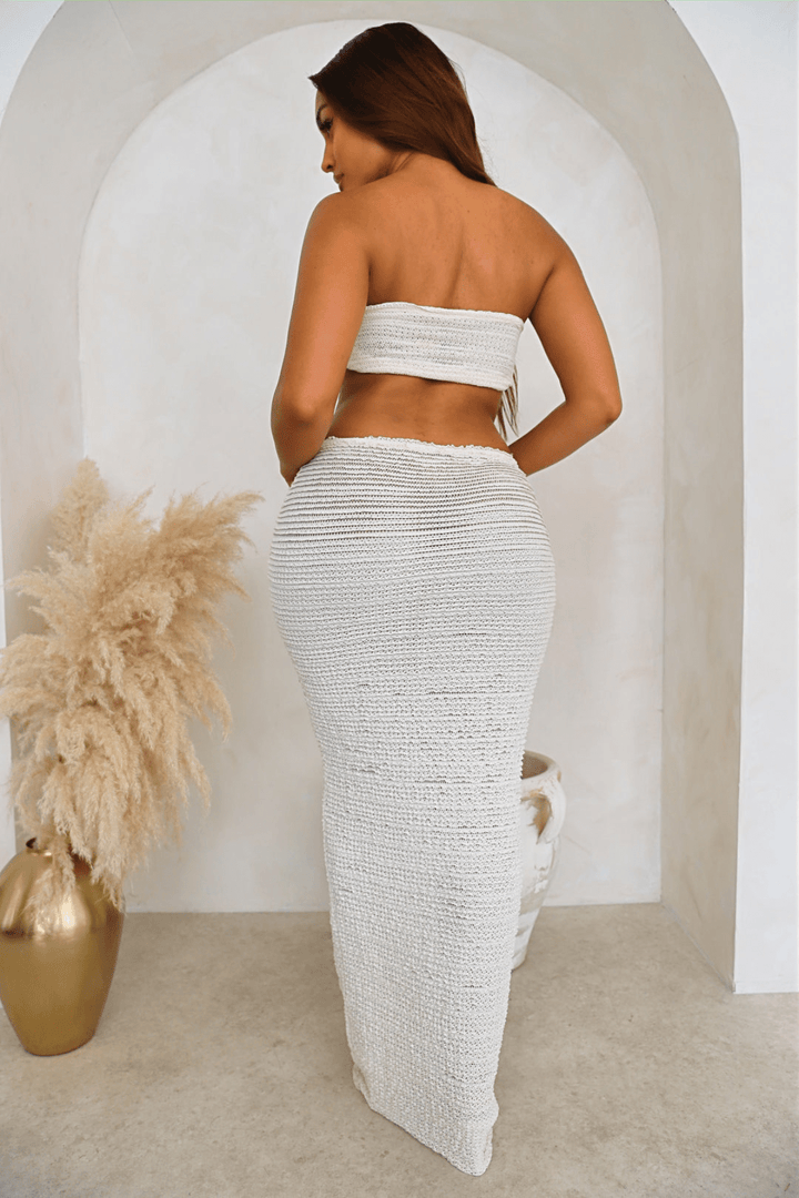 Sill | Chic Zomerset | Tweedelige Dames Set | Cross - Wrapped Crop Top - Sorata