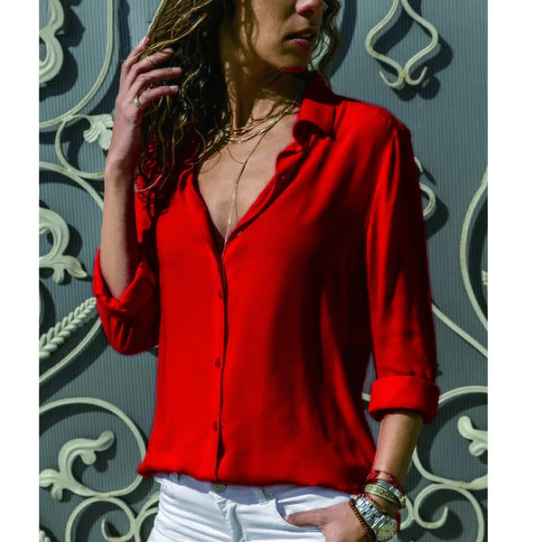 Simone | Casual Dames Top | Elegante Blouse | Hoogwaardige Stof - Sorata