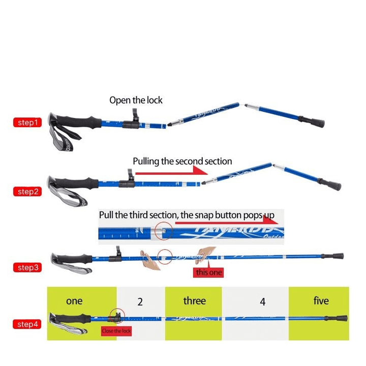 SmartStick | Verstelbare Opvouwbare Wandelstok | Optimale Ondersteuning En Gemak - Sorata