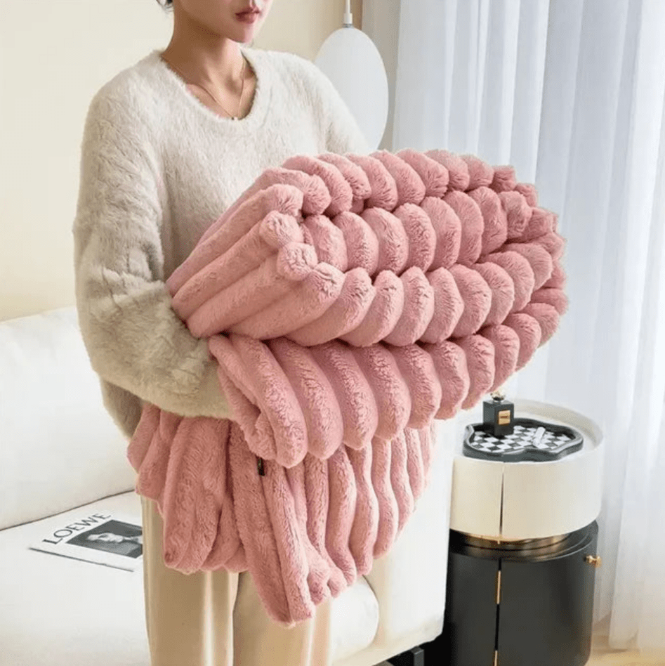 SoftCozy | Pluche Deken | Luxe Comfort | Ultieme Warmte | Bedsprei | Deken Bank - Sorata