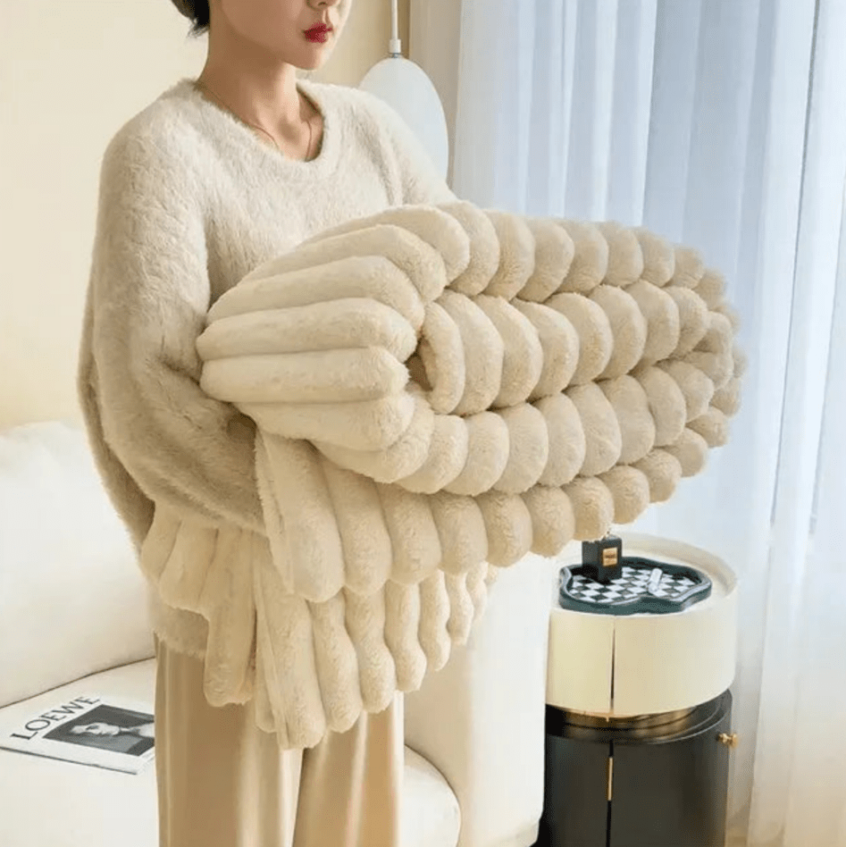 SoftCozy | Pluche Deken | Luxe Comfort | Ultieme Warmte | Bedsprei | Deken Bank - Sorata