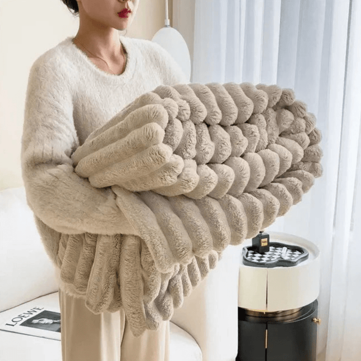 SoftCozy | Pluche Deken | Luxe Comfort | Ultieme Warmte | Bedsprei | Deken Bank - Sorata