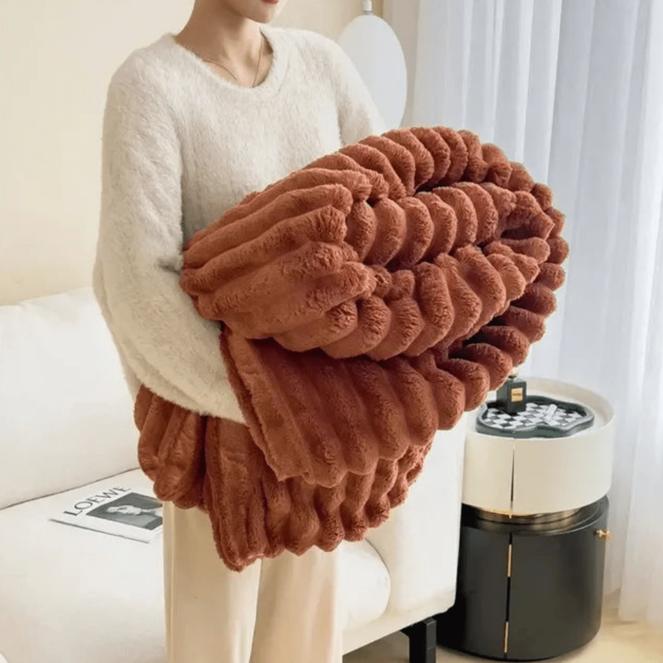 SoftCozy | Pluche Deken | Luxe Comfort | Ultieme Warmte | Bedsprei | Deken Bank - Sorata