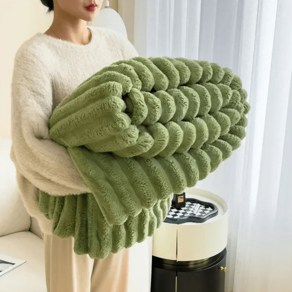 SoftCozy | Pluche Deken | Luxe Comfort | Ultieme Warmte | Bedsprei | Deken Bank - Sorata