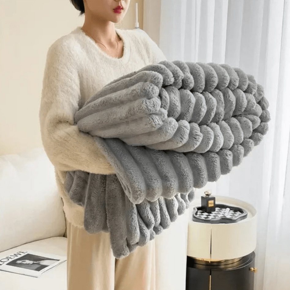 SoftCozy | Pluche Deken | Luxe Comfort | Ultieme Warmte | Bedsprei | Deken Bank - Sorata