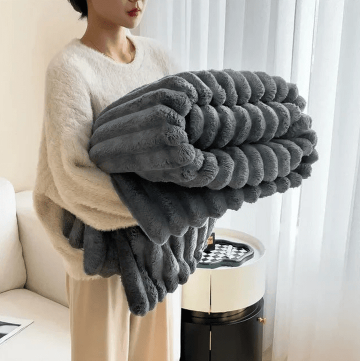 SoftCozy | Pluche Deken | Luxe Comfort | Ultieme Warmte | Bedsprei | Deken Bank - Sorata