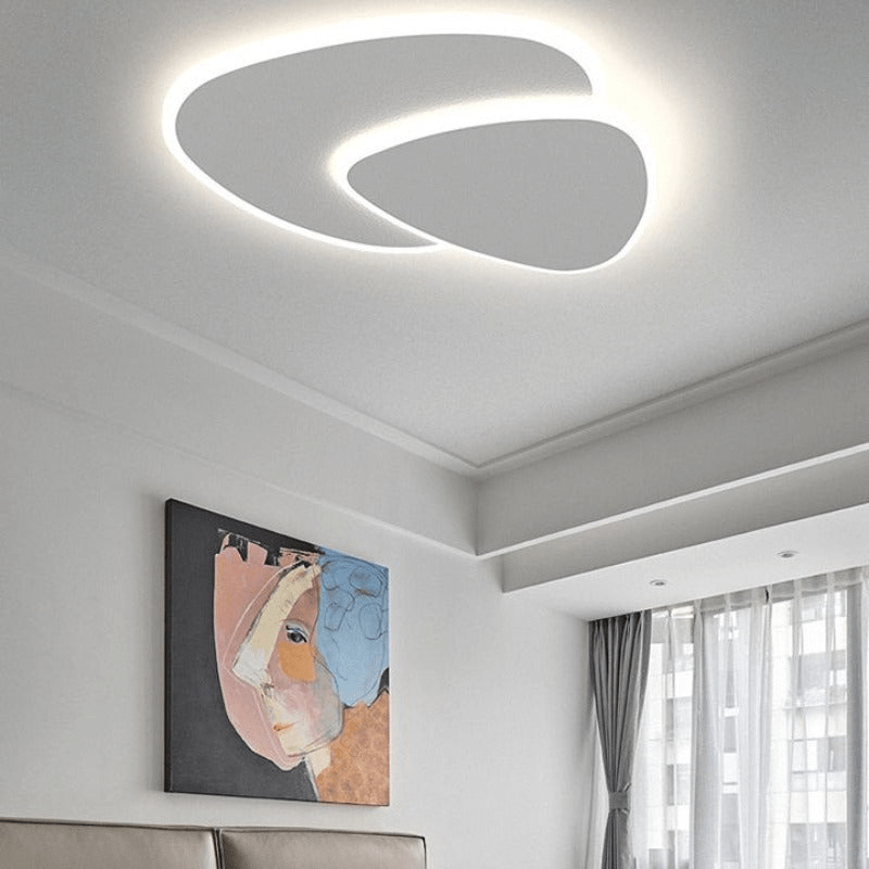SolGlow | Witte Moderne LED Plafondlamp voor Slaapkamer - Sorata