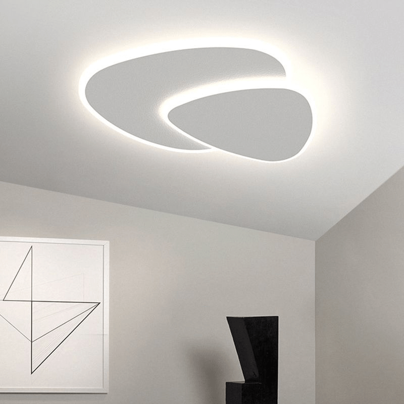 SolGlow | Witte Moderne LED Plafondlamp voor Slaapkamer - Sorata