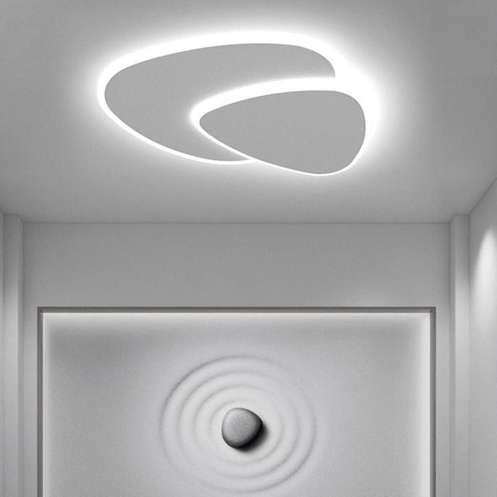 SolGlow | Witte Moderne LED Plafondlamp voor Slaapkamer - Sorata