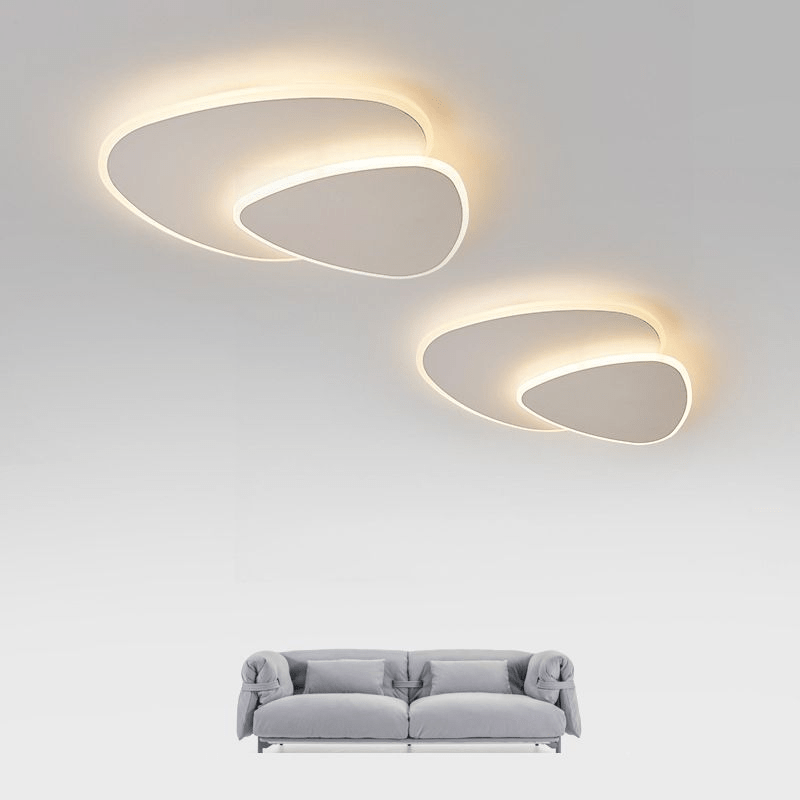 SolGlow | Witte Moderne LED Plafondlamp voor Slaapkamer - Sorata