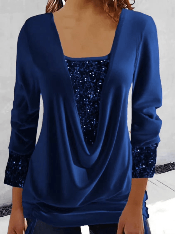 Sophie | Elegante Dames Top | Sparkling Glitter Top met Pailletten - Sorata