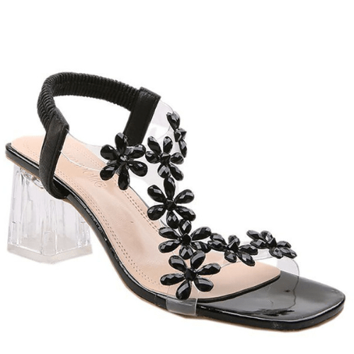 SparkFloral - Sandalen Dames - Sandalen met Blokhak - Elegant & Chic - Sorata