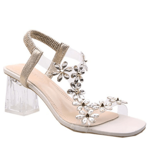 SparkFloral - Sandalen Dames - Sandalen met Blokhak - Elegant & Chic - Sorata
