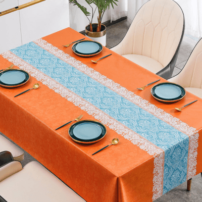 StitchArt - Geborduurd Tafelkleed - Handgemaakt en Unieke Tafelsetting - Sorata