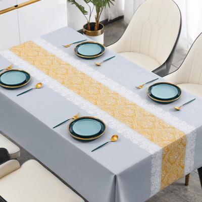 StitchArt - Geborduurd Tafelkleed - Handgemaakt en Unieke Tafelsetting - Sorata