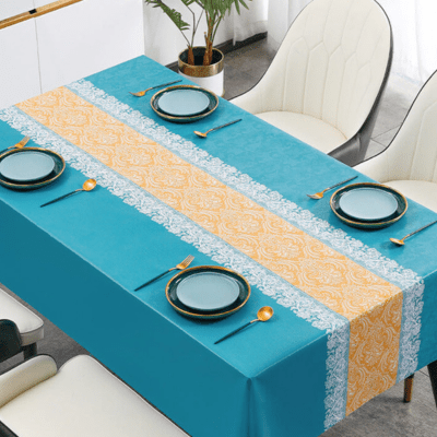 StitchArt - Geborduurd Tafelkleed - Handgemaakt en Unieke Tafelsetting - Sorata