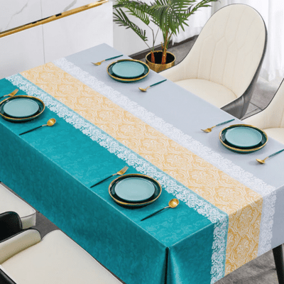 StitchArt - Geborduurd Tafelkleed - Handgemaakt en Unieke Tafelsetting - Sorata