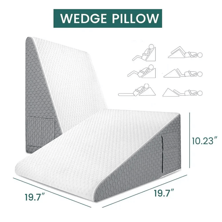 SuPillow | Driehoek Verhoogd Kussen | Wigkussen Voor Slaapzuur Reflux Na Operatie - Sorata