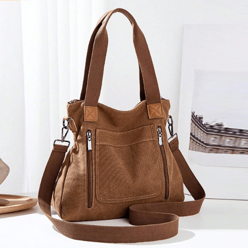 Suzy - Schoudertassen Dames - Casual Canvas Tas - Trendy & Casual - Sorata
