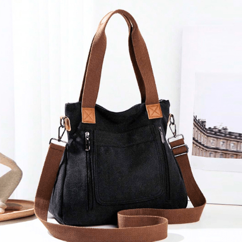 Suzy - Schoudertassen Dames - Casual Canvas Tas - Trendy & Casual - Sorata