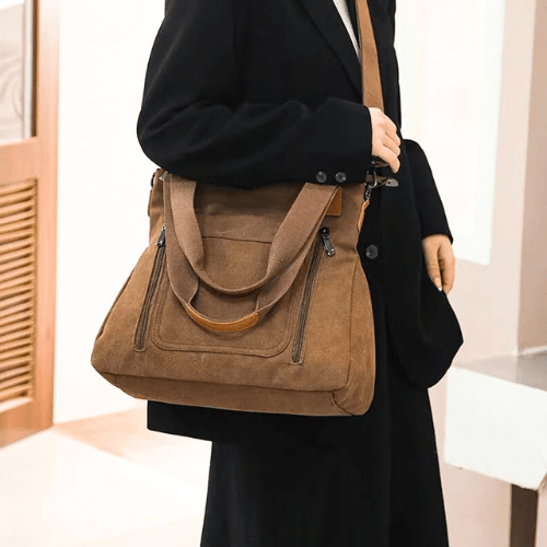 Suzy - Schoudertassen Dames - Casual Canvas Tas - Trendy & Casual - Sorata