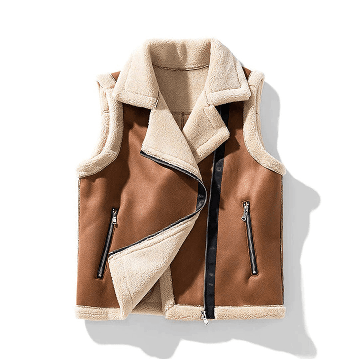 Tati | Sherpa Vest met Waterbestendige Canvas | Dames Jas - Sorata