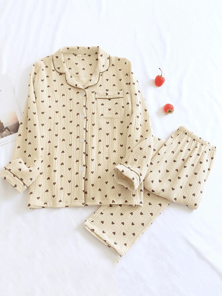 Teddybeer Print Dames Pyjama Set | Zacht & Comfortabel - Sorata