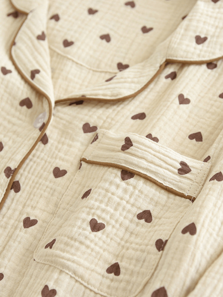 Teddybeer Print Dames Pyjama Set | Zacht & Comfortabel - Sorata