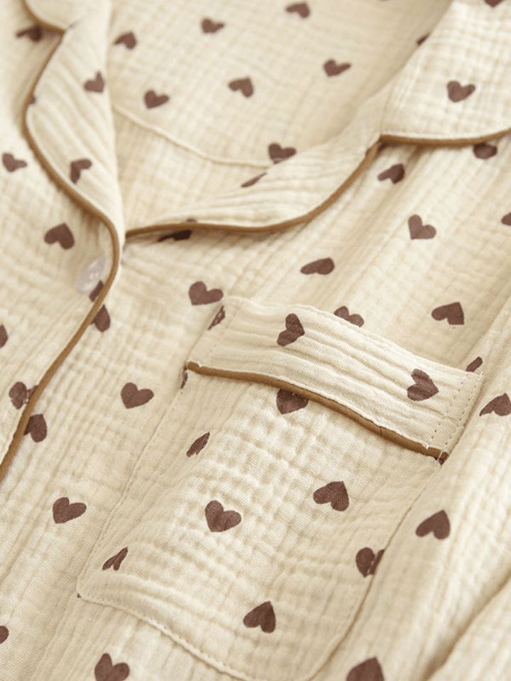 Teddybeer Print Dames Pyjama Set | Zacht & Comfortabel - Sorata