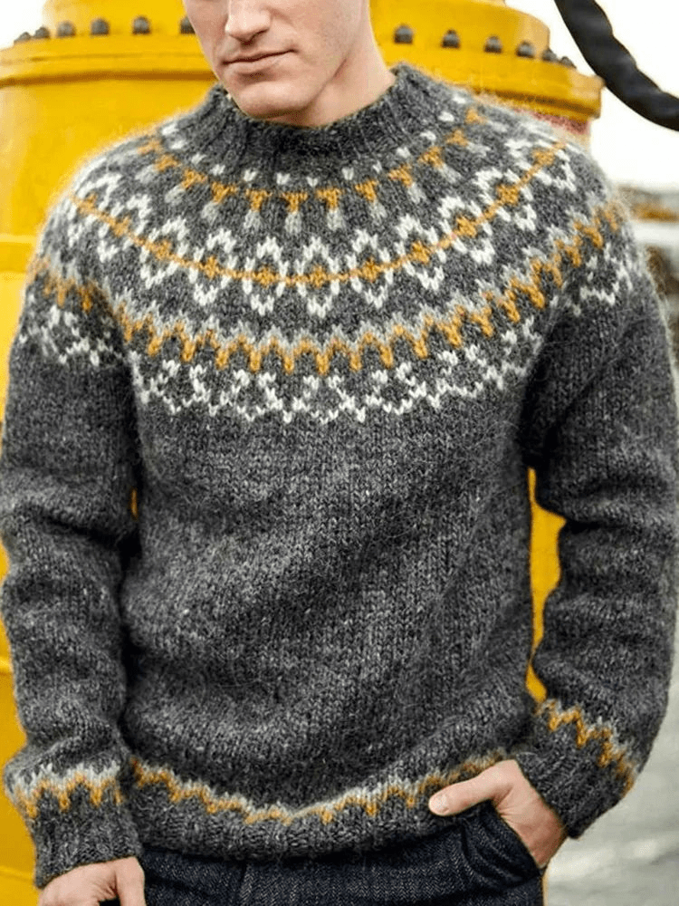 Tom | Warme Gebreide Trui | Heren Sweater | Jumper Vest - Sorata
