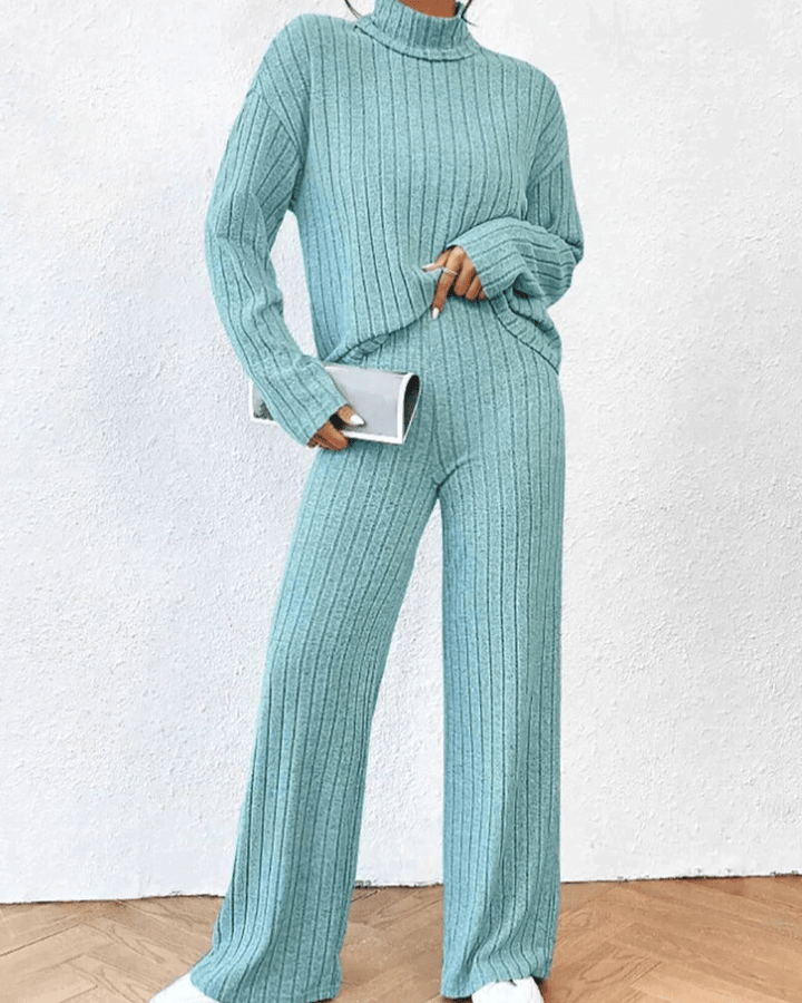 Vanessa - Dames Kleding - Gebreide Trui en Broek Set - Comfortabel Damesoutfit - Sorata
