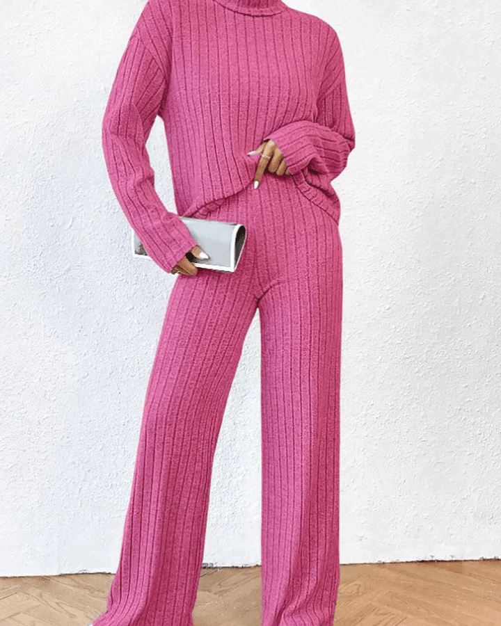 Vanessa - Dames Kleding - Gebreide Trui en Broek Set - Comfortabel Damesoutfit - Sorata