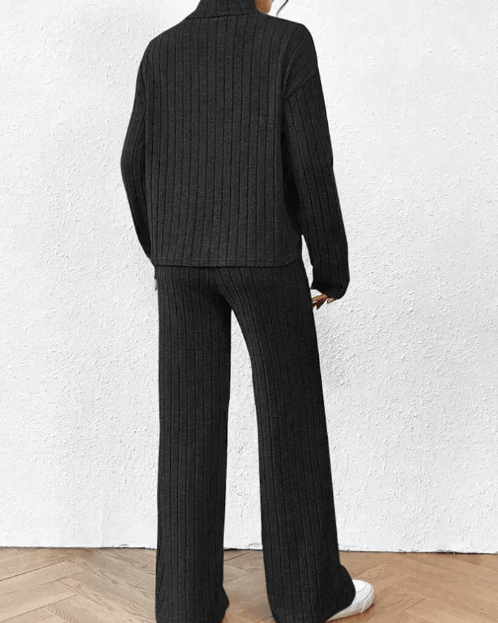 Vanessa - Dames Kleding - Gebreide Trui en Broek Set - Comfortabel Damesoutfit - Sorata