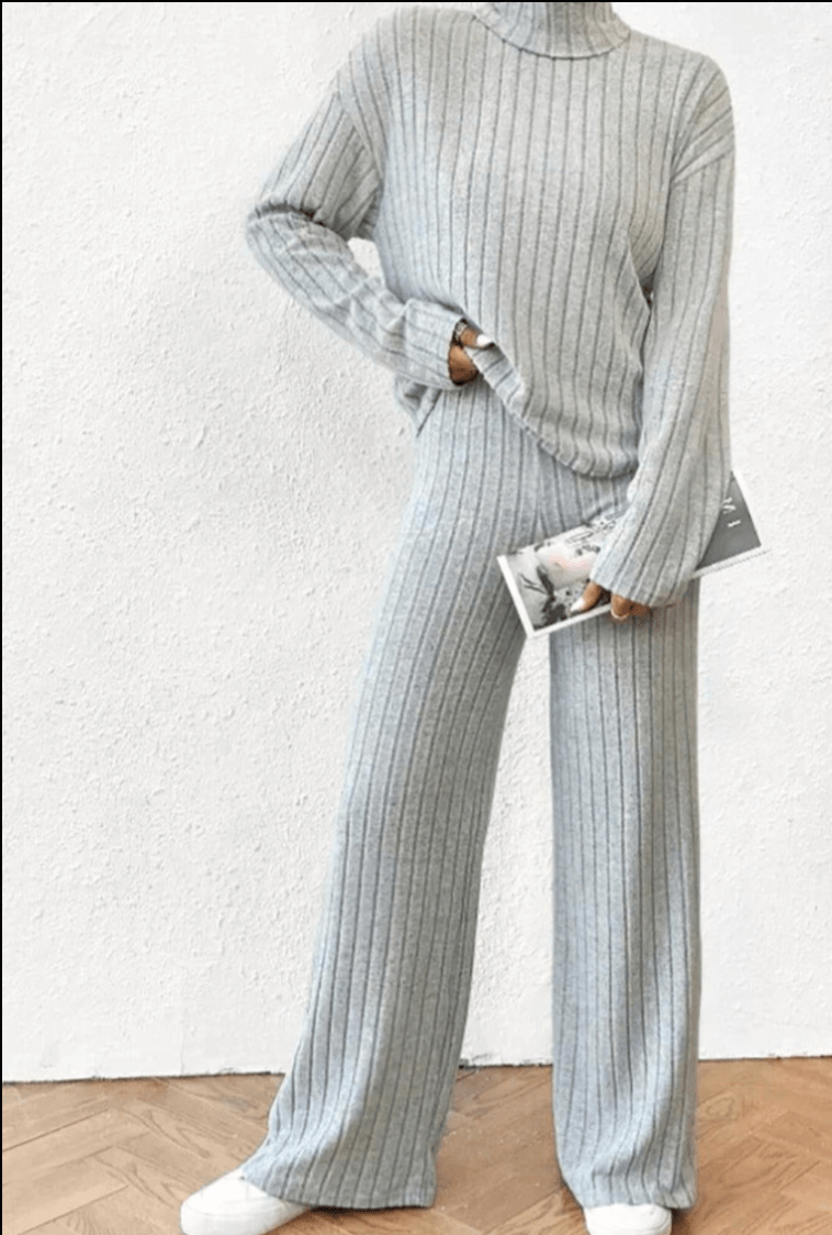 Vanessa - Dames Kleding - Gebreide Trui en Broek Set - Comfortabel Damesoutfit - Sorata